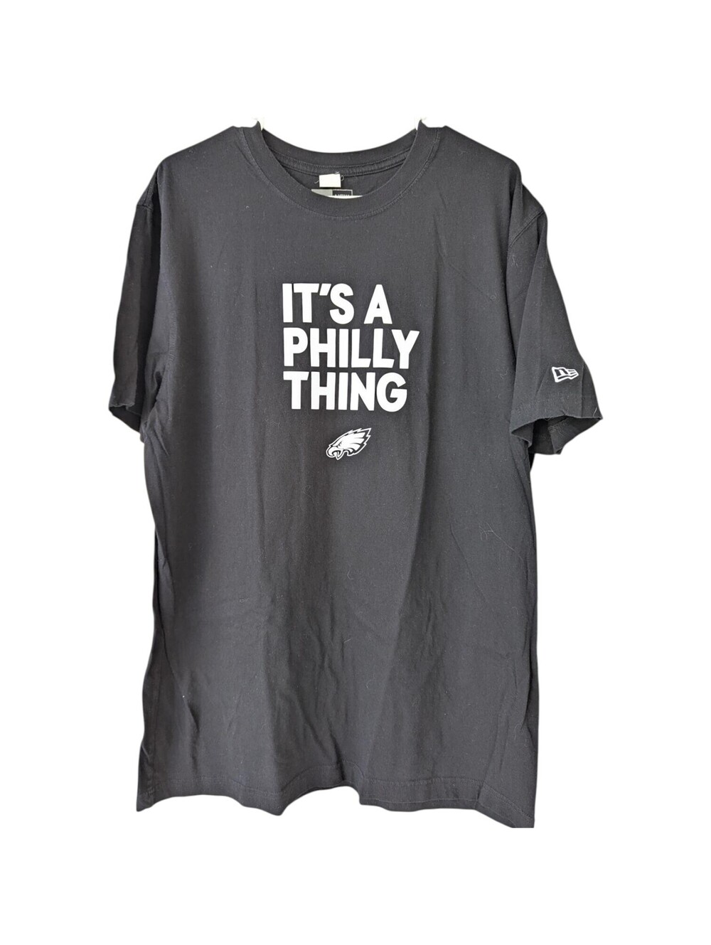 New Era Philadelphia Eagles Its A Philly Thing T-Shirt Mens XL Black 23.5x30.5